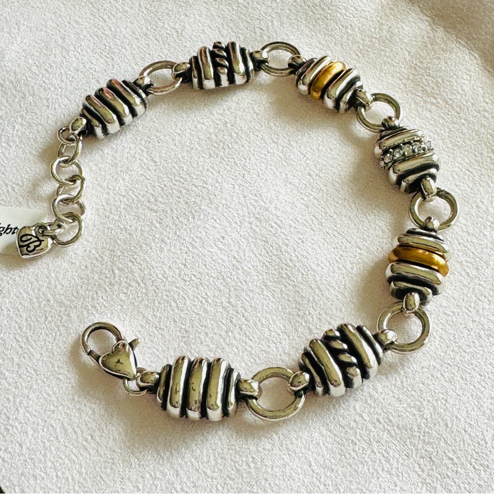 Brighton Charlotte Silver Gold-Tone Bracelet NWT - Picture 9 of 12